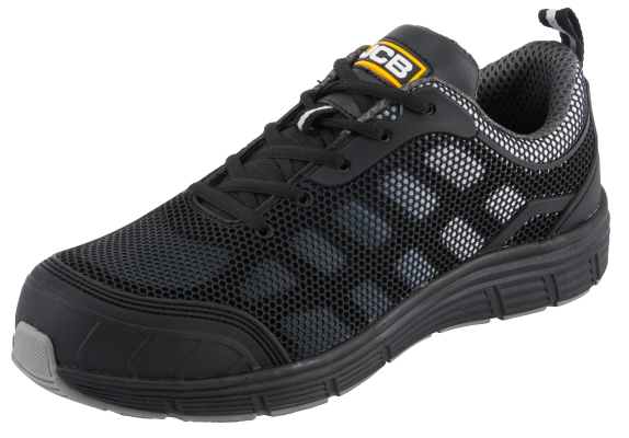 Picture of S1 - SRC - JCB - Cagelow Grey Mesh & Black KPU Lightweight Trainer - Waterproof - BE-CAGELOW/B