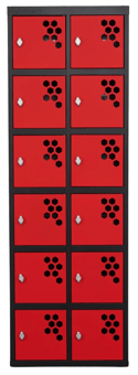picture of Armorgard PowerStation PWS12P Battery Charging 12-Locker Station - 240v with Padlock Camlocks - [AG-PWS12P] - (LP)