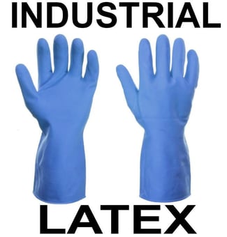 picture of Supertouch Robust Household Blue Latex Gloves - Pair - ST-13312