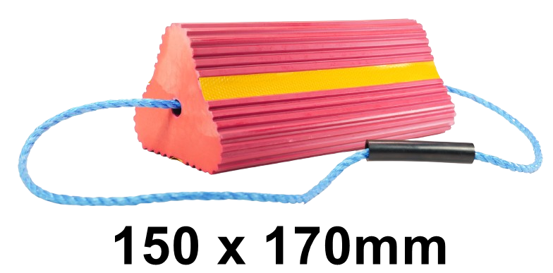Vulcascot Wheel Chocks - Red - 150 x 170mm - [VS-WCR150]