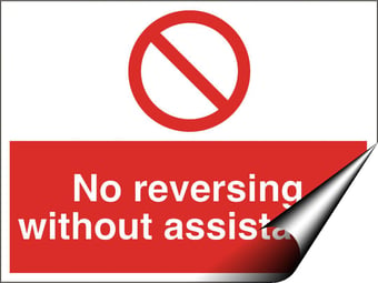 Picture of No Reversing Sign - 600 x 450Hmm - Self Adhesive Vinyl [AS-PR161-SAV]