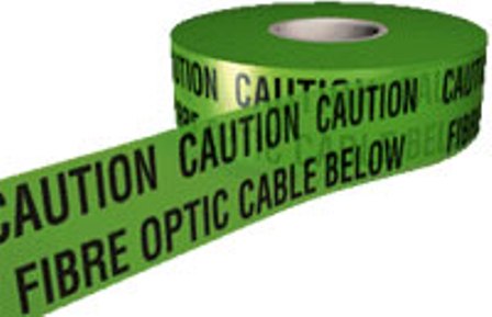 picture of Underground Tape - Caution Fibre Optic Cable Below - 150mm x 365m - [AS-UNDER3]