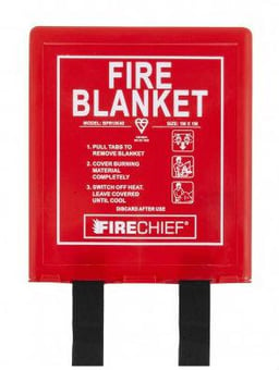 Picture of Firechief - K40 Fire Blanket Weaved Twill Cloth - Rigid Case - 1m x 1m - [HS-101-1504]