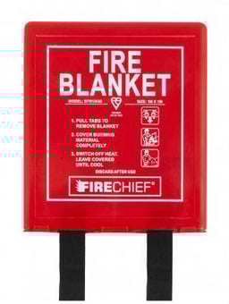 Picture of Firechief - K40 Fire Blanket Weaved Twill Cloth - Rigid Case - 1m x 1m - [HS-101-1504]