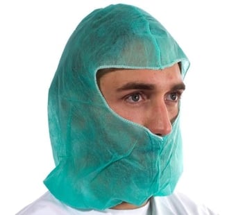 picture of Quality Balaclava Hood - Disposable - Green - Pack of 100 - [ST-15730]