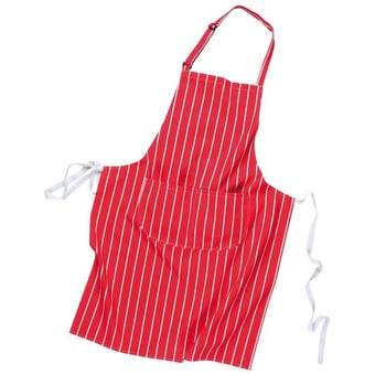 picture of Portwest - S855 - Butchers Apron with Pocket - Red - 280g -  [PW-S855RER]