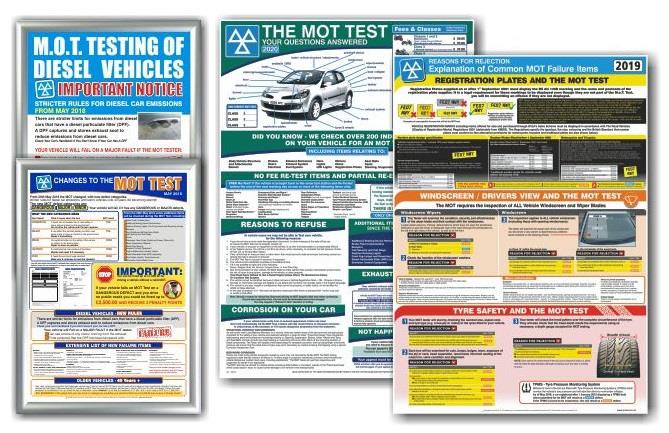 picture of MOT Poster 4 Pack - A1 - 594 x 841mm - DTI + MTC + MCI + CFI - [PSO-MPP2020]