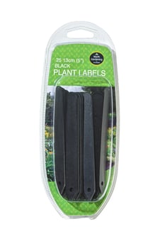 picture of Garland 13cm Black Plant Labels - Pack of 25 - [GRL-W0871]