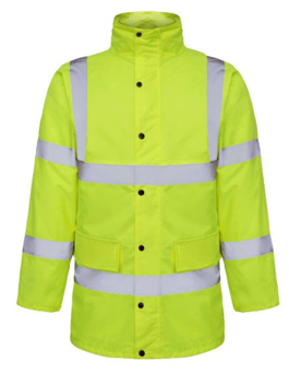 picture of AQUA Classic Hi Vis Waterproof Jacket Yellow - FU-JK003-0000-034