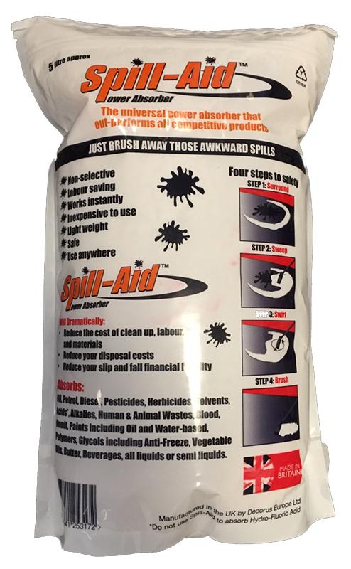 Spill-Aid Universal Power Absorber - 5 Litre Pouch - Works Instantly - [EC-SA-5L] - (DISC-R)