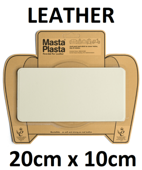 picture of MastaPlasta Leather Repair Patch Large Plain Ivory 20cm x 10cm - [MPL-IVORYPLAIN200X100]