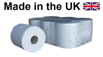 picture of Centrefeed 6 Pack 2 Ply Embossed Paper Wipe Rolls - White - [PP-EWE04-90]