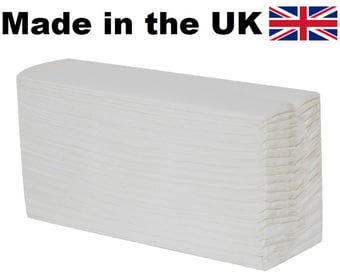 picture of Single Sleeve of C Fold White Paper Towels - Standard Sheet Size - 176 Sheets per Sleeve - [PP-CFW03]
