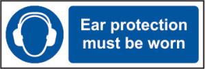 Picture of Spectrum Ear protection must be worn - SAV 600 x 200mm - SCXO-CI-11406