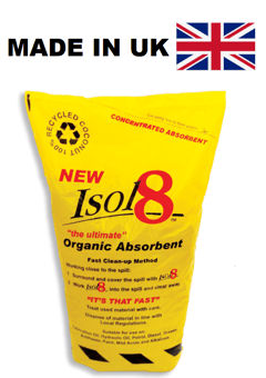 picture of Isol8 Organic Absorbent - Highly Concentrated - 10 Litre Bag - 1.4kg - Cleans 7.5 Litre Spill - [I8-ISOL8]