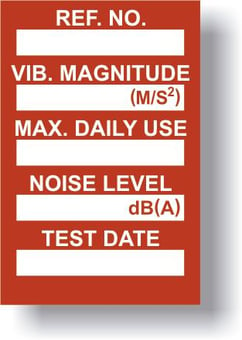 Picture of Vibration Control Mini Tag Insert - Red (Pack of 20) - [ SCXO-CI-TG63R]