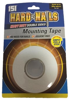 picture of 151 - Hard as Nails - Heavy Duty Double Sided Mounting Tape - 24mm x 5M - [ON5-1511136]