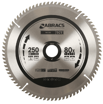 Picture of Abracs TCT Blade 250mm x 2.0mm x 30mm - 80T Wood Extra Fine Cut Type - [ABR-TCT25080]
