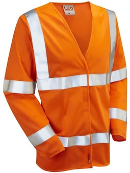 Picture of LEO - Parkham - Orange Hi-Vis Long Sleeved Waistcoat - LE-S11-O
