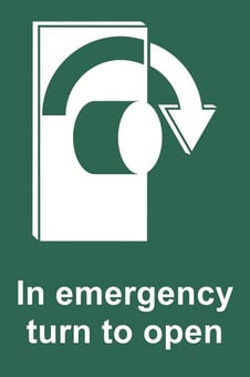 Picture of Spectrum In emergency turn to open (Right) - SAV 100 x 150mm - SCXO-CI-12036