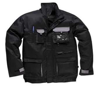 picture of Portwest - Texo Contrast Jacket - Black - PW-TX10BKR