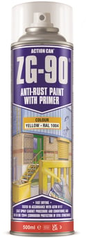 picture of Spray Yellow Cold Zinc Galvanising Paint ZG-90 500ML - [AT-2045]