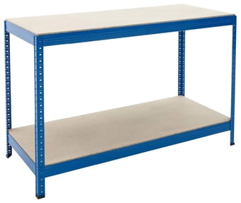 Picture of BiGDUG Essentials Industrial Workbench - Chipboard Worktop - 900h x 1400w x 600d mm - [BDU-350WBA]