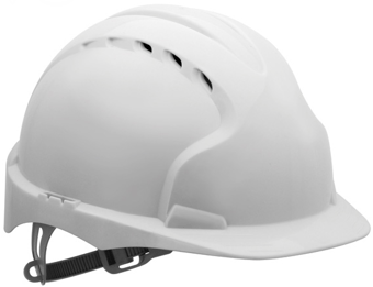 Picture of JSP The All New EVO2 Vented White Safety Helmet - Suitable For Direct Printing  [JS-AJF030-000-100-PRINT]