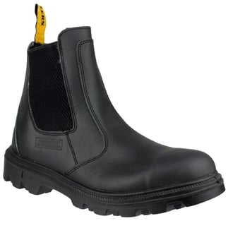 picture of Amblers FS129 Water Resistant Black Pull on Safety Dealer Boot S3 SRC HRO - FS-8996-09090 (DISC-X)