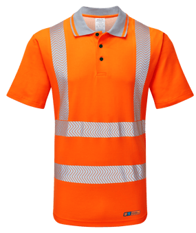 picture of Pulsar Life Men's Short Sleeve Polo Shirt Orange - PR-LFE924-NB