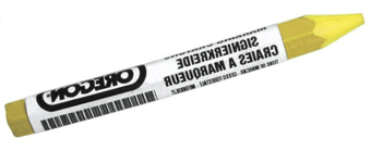 picture of Oregon Multi Surface Marking Crayon Yellow - Pack of 12 - [OR-295363]
