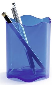 picture of Durable - Pen Cup Trend - Transparent Blue - 80 Dia x 102 mm - Pack of 6 - [DL-1701235540]