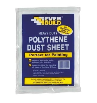 picture of Everbuild - Polythene Dust Sheet - 3.6 x 2.7m - [TB-EVBPOLYDS129]