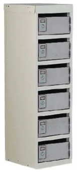 picture of Slingsby Post Box Lockers - 240mm High - Light Grey - 6 Boxes - [SLB-307637] - (LP)