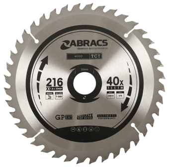 picture of Abracs TCT Blade 216mm x 1.8mm x 30mm - 40T Wood GP Cut Type - [ABR-TCT21640]