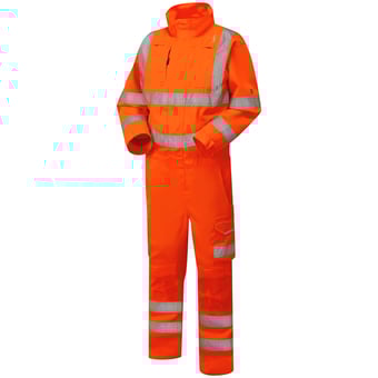 Picture of Molland - Orange Hi-Vis Poly/Cotton Coverall - LE-CV01-O