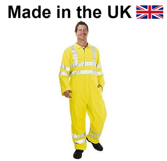 picture of Protex Ultra Quality Cotton Antistatic Flame Retardant Hi-Vis Coverall - Yellow - YA-295YE