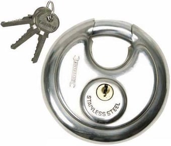 picture of Silverline 292707 Stainless Steel Disc Padlock - [SI-292707]