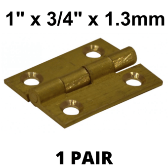picture of SC Medium Duty Solid Drawn Butt Hinges (1 Pair) - 1" x 3/4" x 1.3mm - [CI-CH108L]