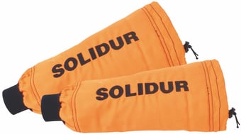 picture of Solidur Authentic Chainsaw Protective Orange Sleeves - Pair - [SEV-AUMA]