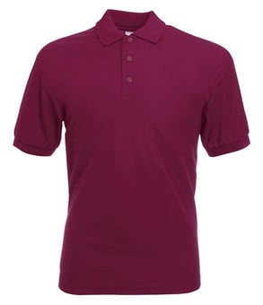 Picture of Fruit of The Loom Men's Polycotton Poloshirt - Burgundy Red - BT-63402-BUR