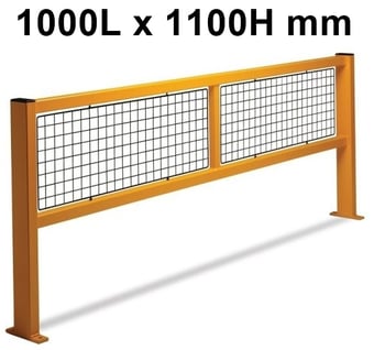 picture of QMP Fully Welded Barrier - Straight Barrier - Mesh Infill - 1000L x 1100H mm - [QM-RBST1011MYXX]