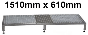 picture of Slingsby Adjustable Modular Work Platform - Grey - 1510mm - Adjustable Height 140-210mm - [SLB-434966] - (LP)
