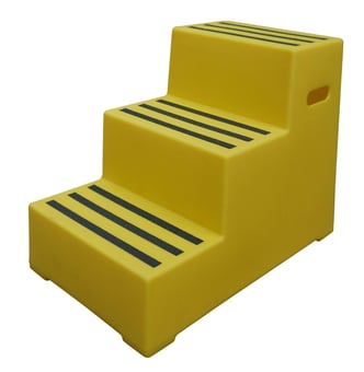 Picture of Manual Handling Yellow Premium Safety Steps - 3 Step - [SL-ACCESS109-Y]