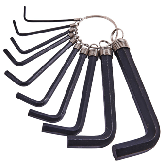 picture of Amtech 10 Piece Hex Key Set and Keyring - [DK-I8750C]