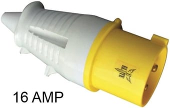 picture of 16 Amp 110V Industrial IP44 Rated Plug - [HC-16AP110]