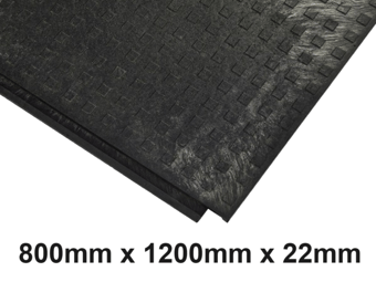 picture of GroundTuff Anti-Slip Mat - Black - 800mm x 1200mm x 22mm - [BLD-GP3248BL]
