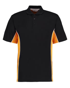 Picture of Gamegear Men's Track Piqué Polo - Black/Gold - BT-KK475-BLK/GLD