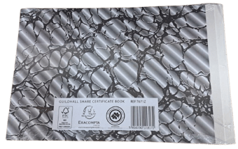 picture of Guildhall Share Certificate Book Grey - 203 x 318mm - [EXC-T671Z]