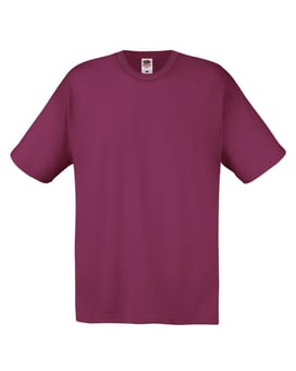 picture of Fruit Of The Loom Men's Burgundy Red Original T-Shirt - BT-61082-BDY